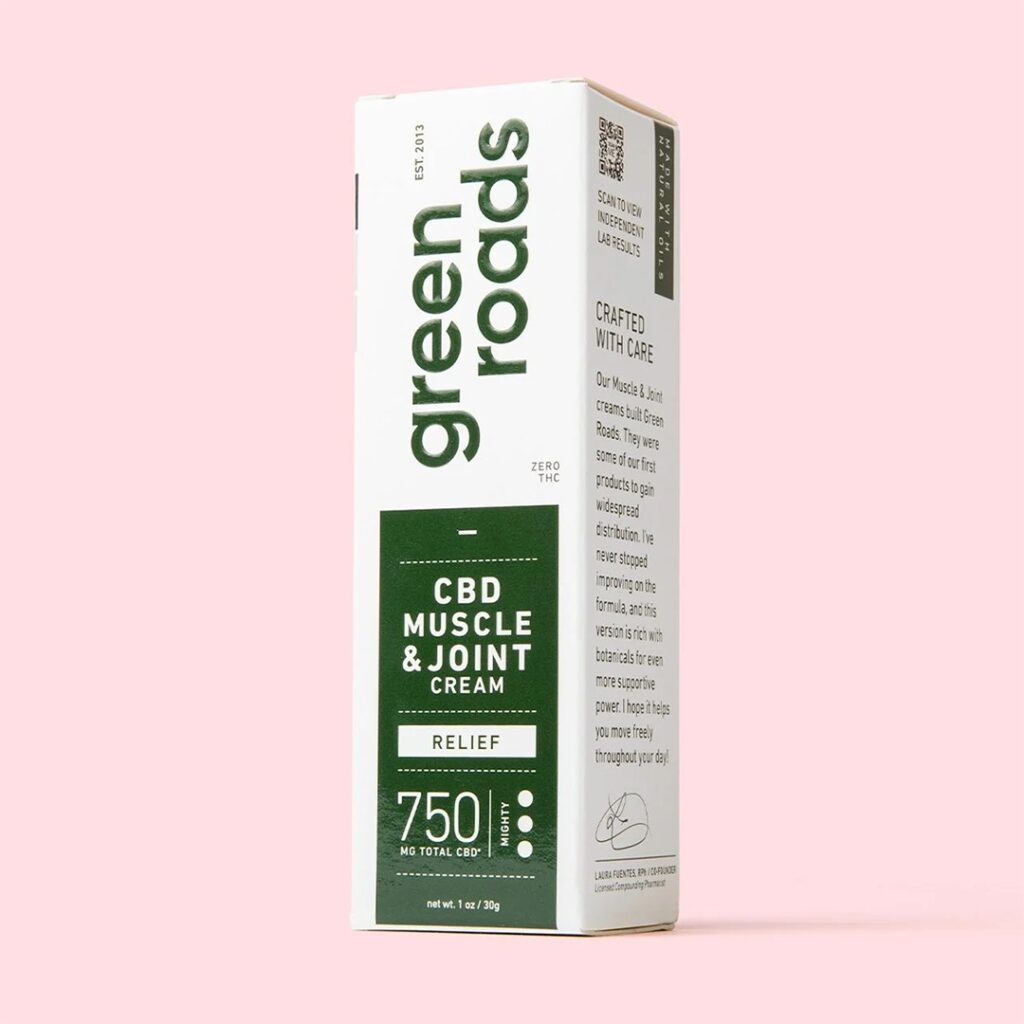 green roads muscle joint relief cream