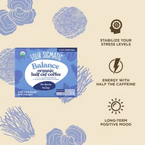 Balance Half Caf Coffee Pods Box 24 count Four Sigmatic