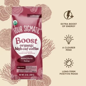 Boost High Caf Ground Coffee Bag Four Sigmatic