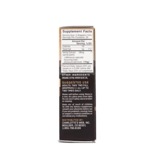 Charlottes-Web-Botanical Extract Oil 17mg 1mL Olive Oil Supplement Facts