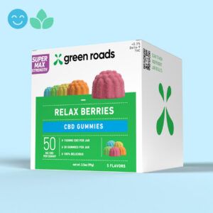 Green Roads Super Max Strength Relax Berries 30ct 1500mg