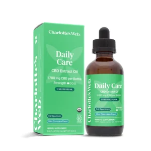 Charlottes web Daily Care CBD Oil 17mg100ml Mint Chocolate