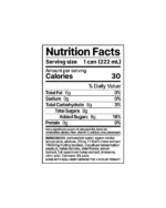 Single Nutrition Facts