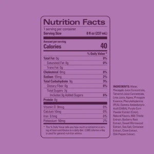kin LunaMorada nutrition facts