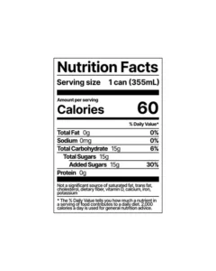 BRĒZ Elevate nutrition facts