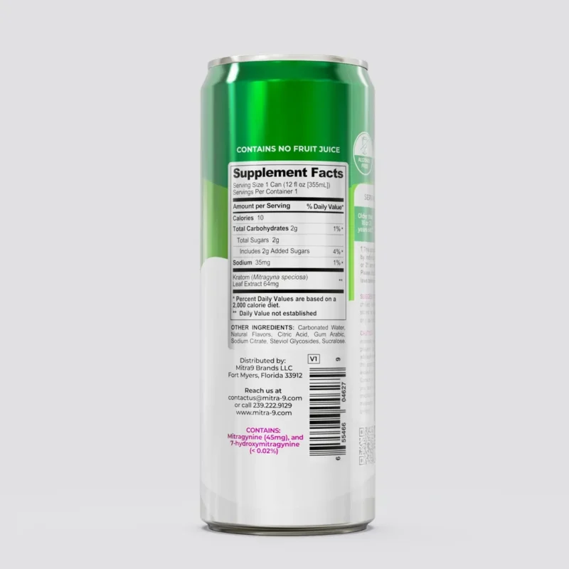 mitra9 Raspberry Lime supplemet facts