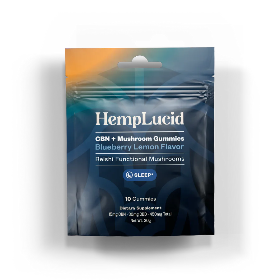 HempLucid Pure Sleep Support Mushroom Gummies HempLucid Pure Sleep Support Mushroom Gummies 10 cubes