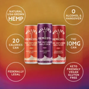 Willie’s Remedy 10mg Sparkling Seltzer Variety Pack