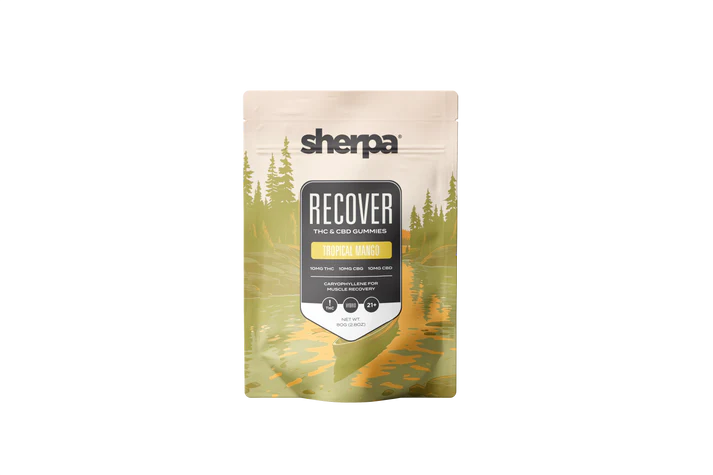 Sherpa Tropical Mango Recover Gummies – Daily Balance Formula Sherpa Tropical Mango Recover Gummies – Daily Balance Formula