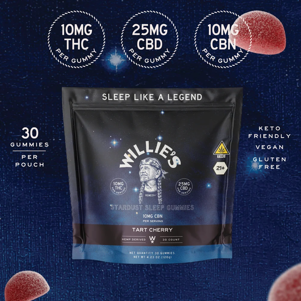 Willie's Remedy+ Stardust Gummies Pouch