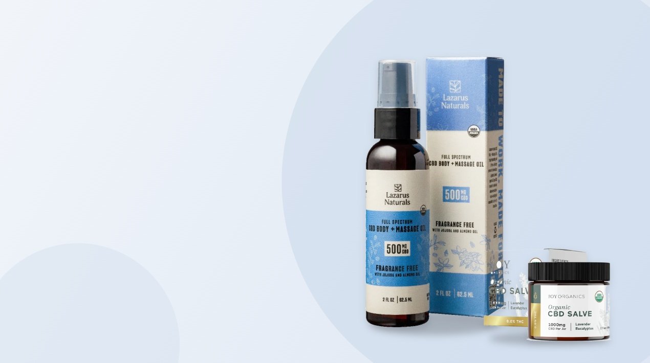 Lazarus Naturals body oil and Joy Organics salve